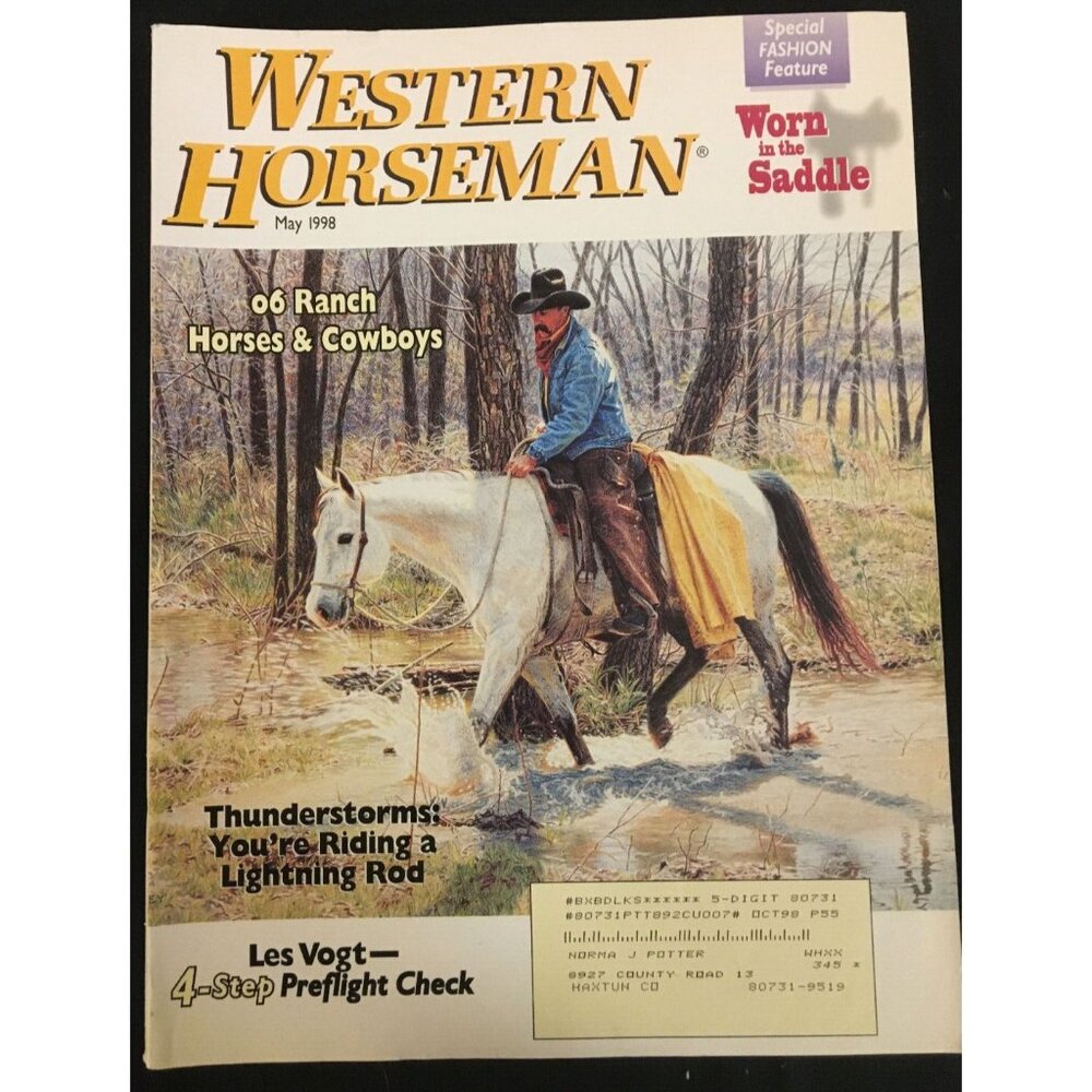 Western Horseman Magazine May 1998 Vol. 63 No. 5